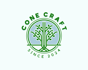 Tree Garden Landscaping logo design