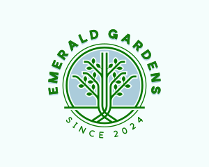 Tree Garden Landscaping logo design