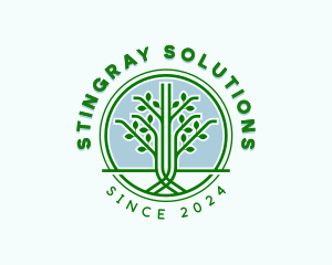 Tree Garden Landscaping logo design