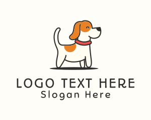 Kennel - Cute Jolly Puppy logo design
