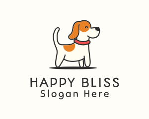 Cute Jolly Puppy logo design