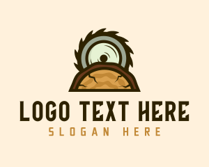 Timber - Wood Saw Cutter logo design