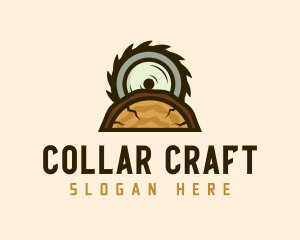 Wood Saw Cutter logo design