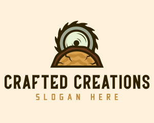 Wood Saw Cutter logo design