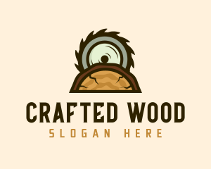 Wood Saw Cutter logo design