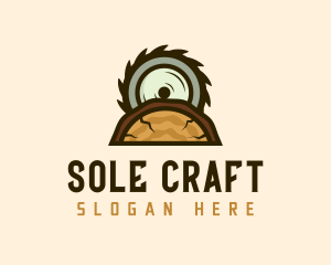 Wood Saw Cutter logo design