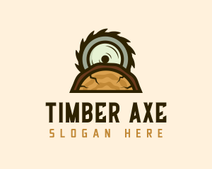 Wood Saw Cutter logo design