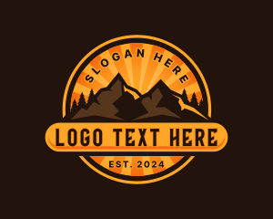 Explorer - Mountain Explorer Trekking logo design