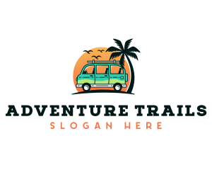 Travel Van Adventure logo design