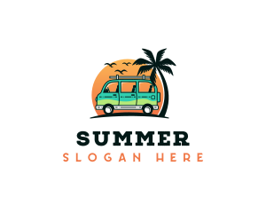 Travel Van Adventure logo design