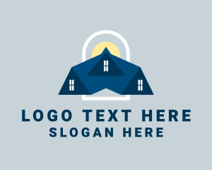 Housing Loan - Roof Attic Real Estate logo design