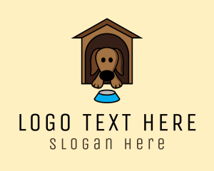 Illustration - Pet Dog Kennel logo design