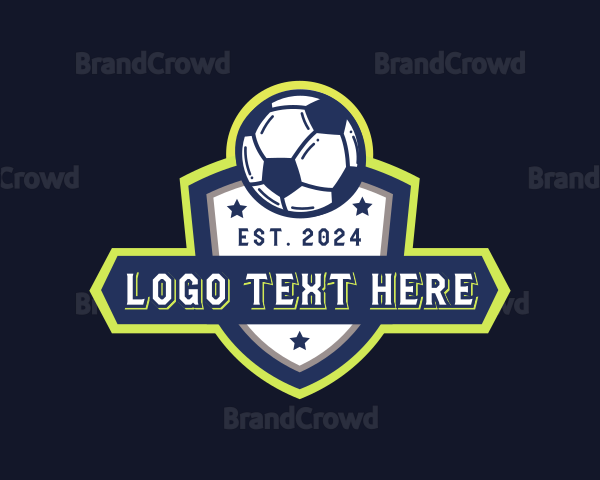 Soccer Ball Sports League Logo