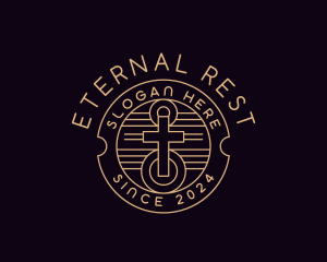 Funeral Home - Cross Church Parish logo design