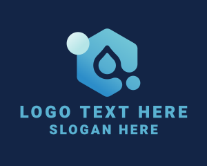Fluid - Water Supply Droplet logo design