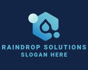 Raindrop - Water Supply Droplet logo design