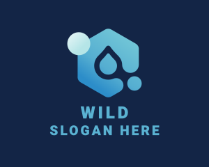 Disinfectant - Water Supply Droplet logo design
