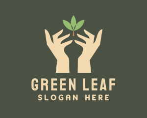 Leaf Gardener Hand Logo