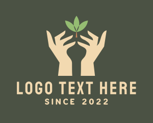 Leaf - Leaf Gardener Hand logo design