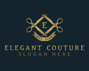 Scissors Tailoring Couture logo design