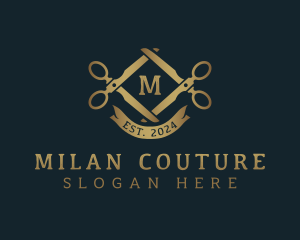 Scissors Tailoring Couture logo design