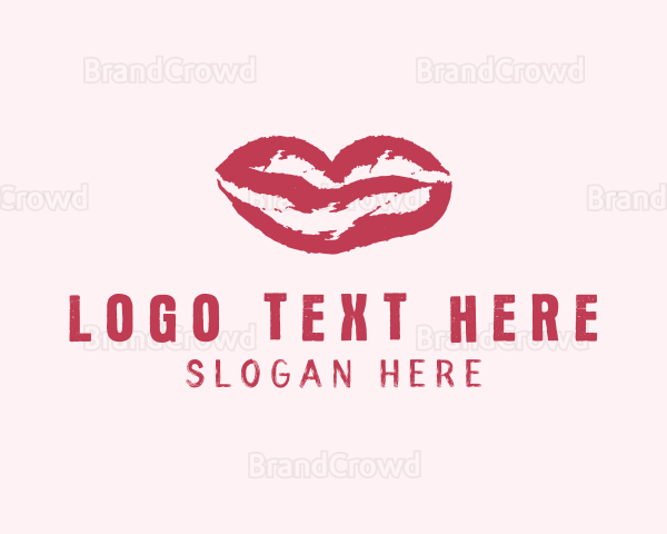 Red Beauty Lipstick Logo