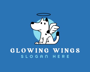 Dog Halo Wing logo design