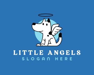 Dog Halo Wing logo design