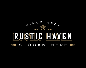 Western Rustic Pub logo design