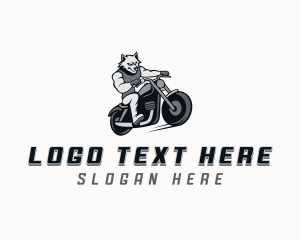 Racing - Wolf Motorcycle Vehicle logo design