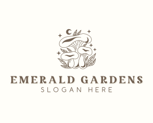 Herbal Mushroom Garden logo design