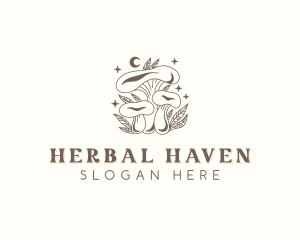 Herbal - Herbal Mushroom Garden logo design