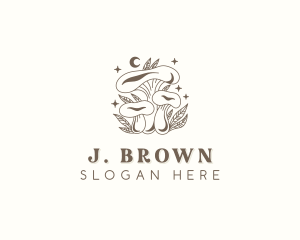 Shrooms - Herbal Mushroom Garden logo design