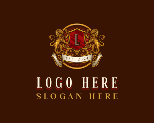 High End Lion Crest logo design