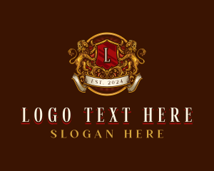 Lettermark - High End Lion Crest logo design