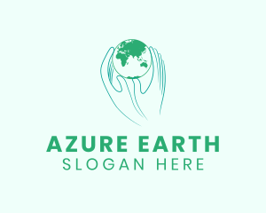 Green Hands Earth logo design