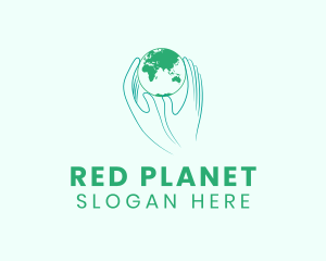 Green Hands Earth logo design