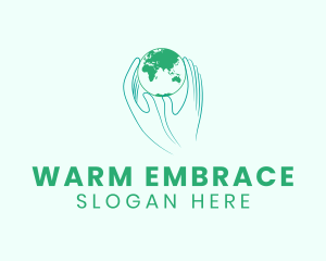 Green Hands Earth logo design