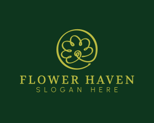 Organic Flower Beauty logo design