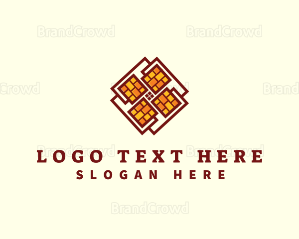 Brick Tile Flooring Logo