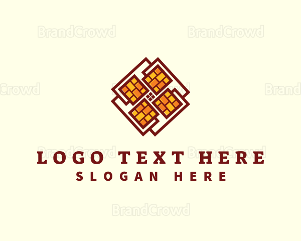 Brick Tile Flooring Logo