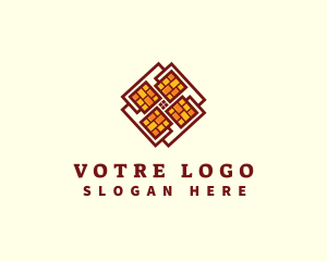 Brick Tile Flooring Logo