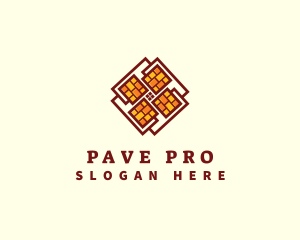 Brick Tile Flooring logo design