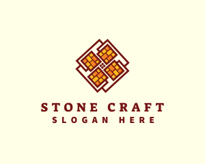 Paver - Brick Tile Flooring logo design