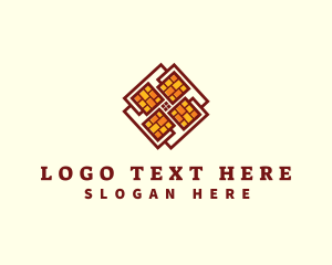 Brick Tile Flooring Logo