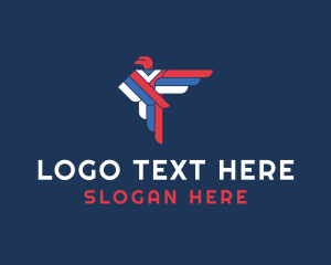 Feather - Falcon Wingspan Letter F logo design