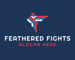 Falcon Wingspan Letter F logo design