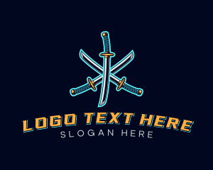 Shogun - Samurai Sword Gaming logo design