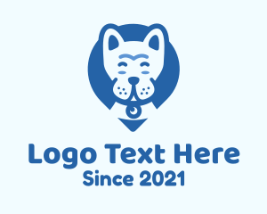 Dog Training - Dog Location Pin logo design
