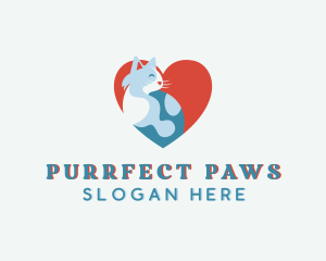 Heart Feline Veterinary Clinic logo design